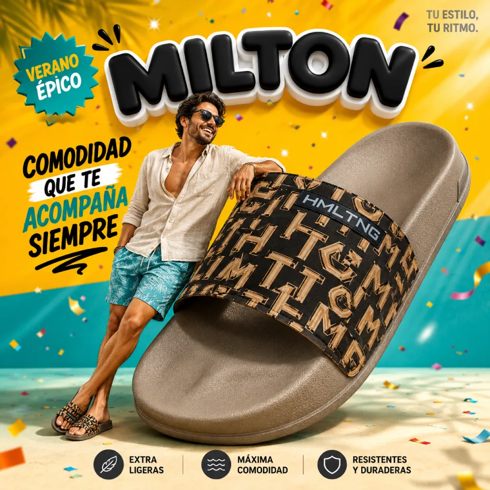 Playful Oversized Summer Footwear Ad